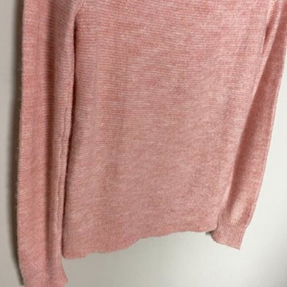 J Crew Ruffleneck Sweater Pink Womens Small Long Sleeves Alpaca Blend - Picture 8 of 9
